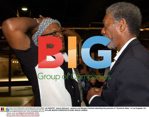 Samuel L. Jackson and Morgan Freeman at "Sunshine State" premiere