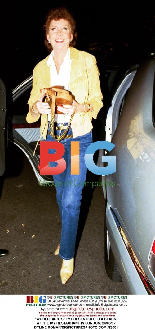 Cilla Black at The Ivy Restaurant, London