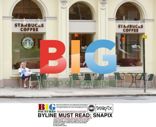 Vanessa Feltz grabs coffee in North London