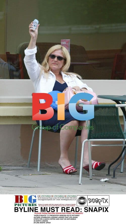 TV presenter Vanessa Feltz out in London