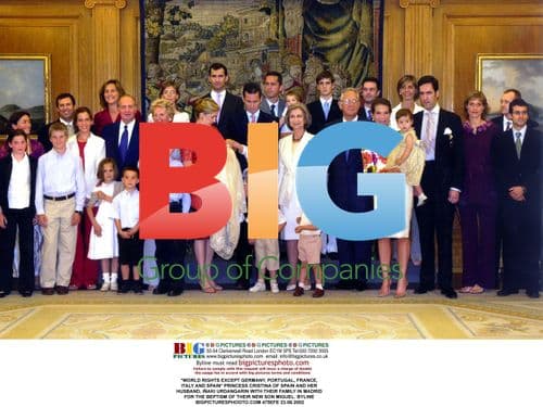 Princess Cristina of Spain Family Christening