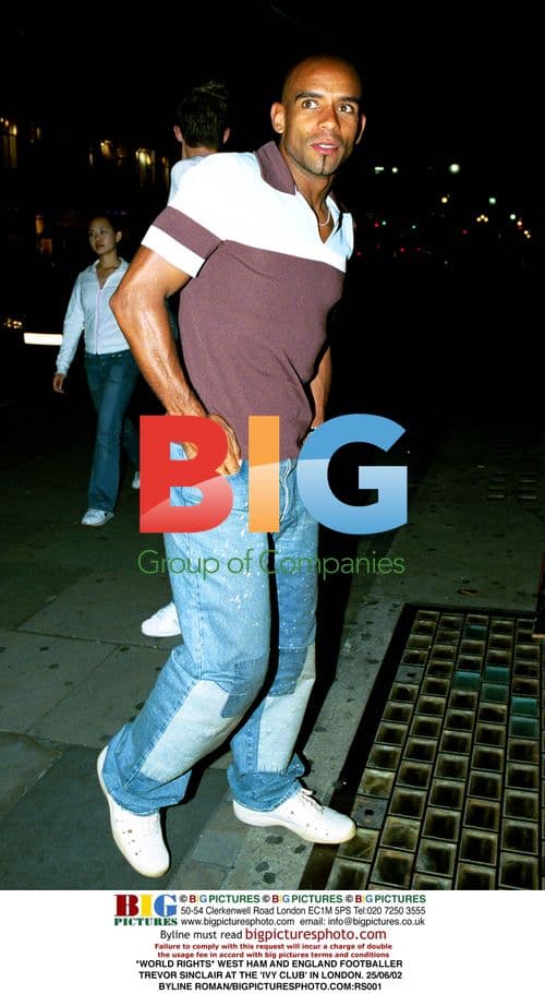 Trevor Sinclair at the Ivy Club, London