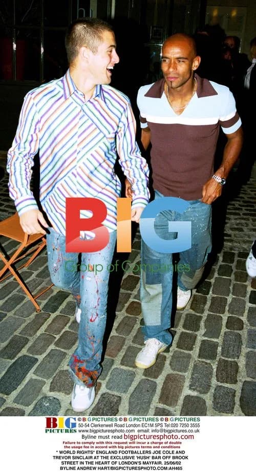 Joe Cole and Trevor Sinclair at Hush Bar in Mayfair
