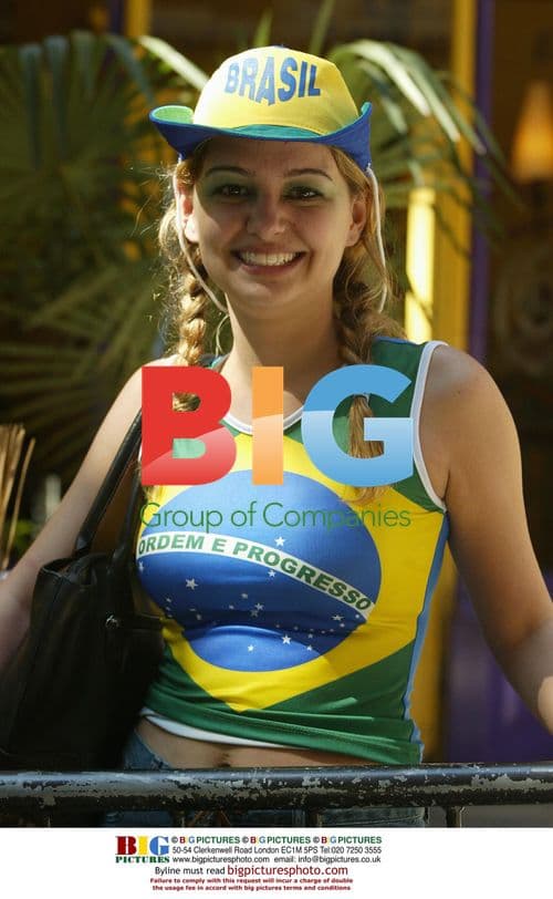 Brazilian Fans Celebrate World Cup Final in London