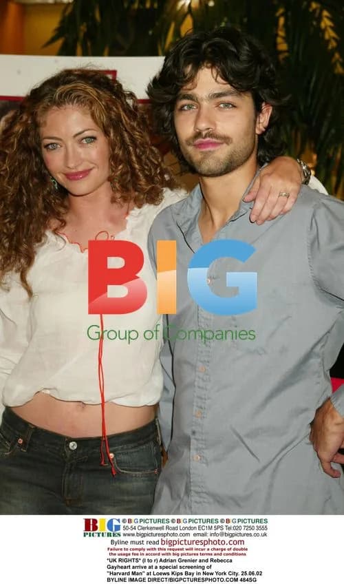 Adrian Grenier and Rebecca Gayheart at Harvard Man Screening