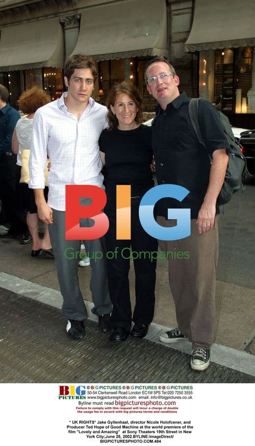 Jake Gyllenhaal, Nicole Holofcener, and Ted Hope at "Lovely and Amazing" premiere