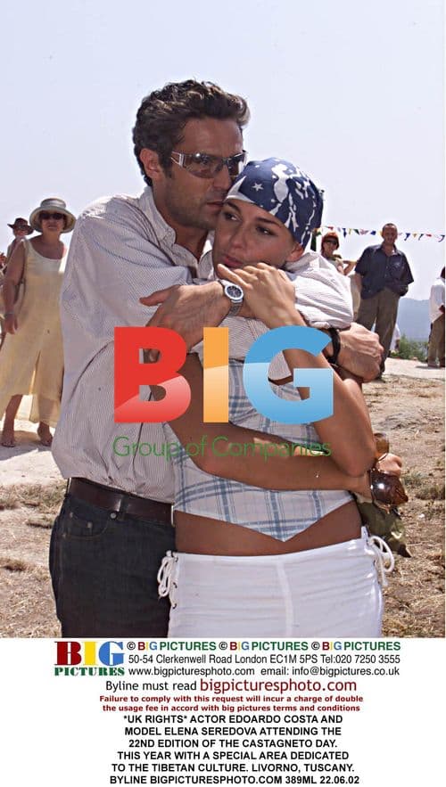 Edoardo Costa and Elena Seredova at Castagneto Day