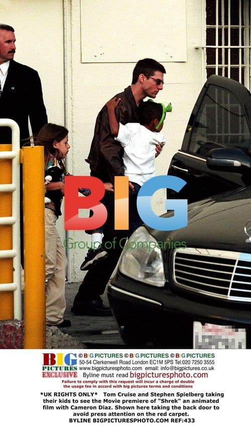Tom Cruise and Spielberg at "Shrek" Premiere
