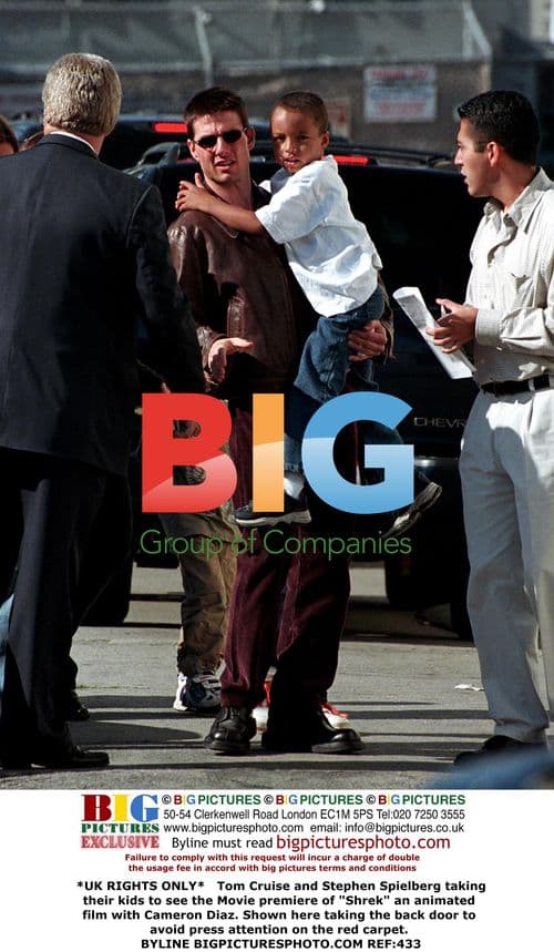 Tom Cruise and Spielberg at Shrek Premiere