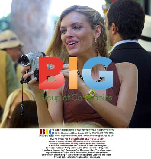 Supermodel Ester Canadas in Tuscany