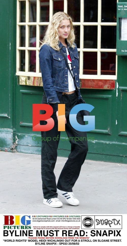 Model Heidi Wichlinski out in London