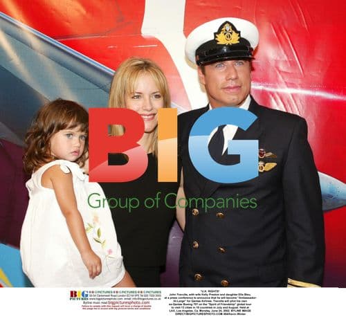 John Travolta at Qantas Airlines press conference