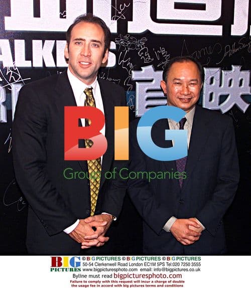 Nicolas Cage and John Woo at Windtalkers premiere