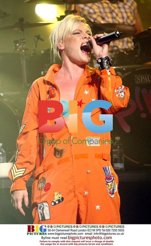 Singer Pink Performing on Stage in San Francisco