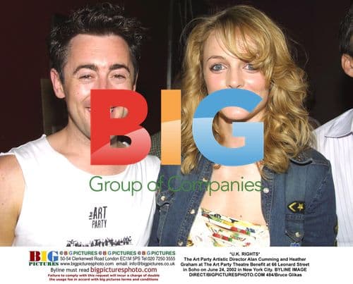 Alan Cumming and Heather Graham at Art Party Benefit