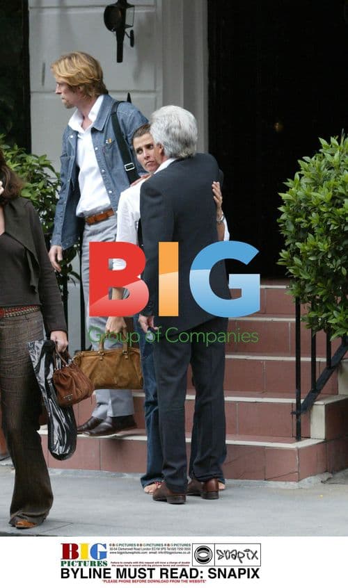 VALENTINO and ROSARIO NADAL leaving London restaurant