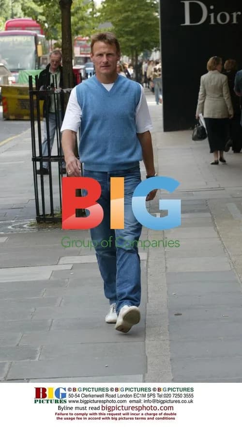 Footballer Teddy Sheringham out in West London