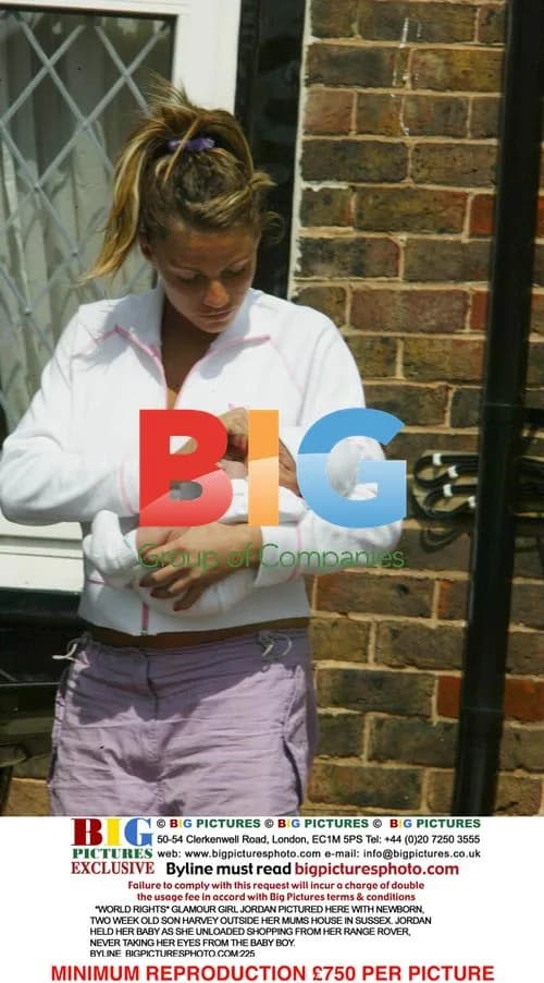 Jordan with newborn son Harvey