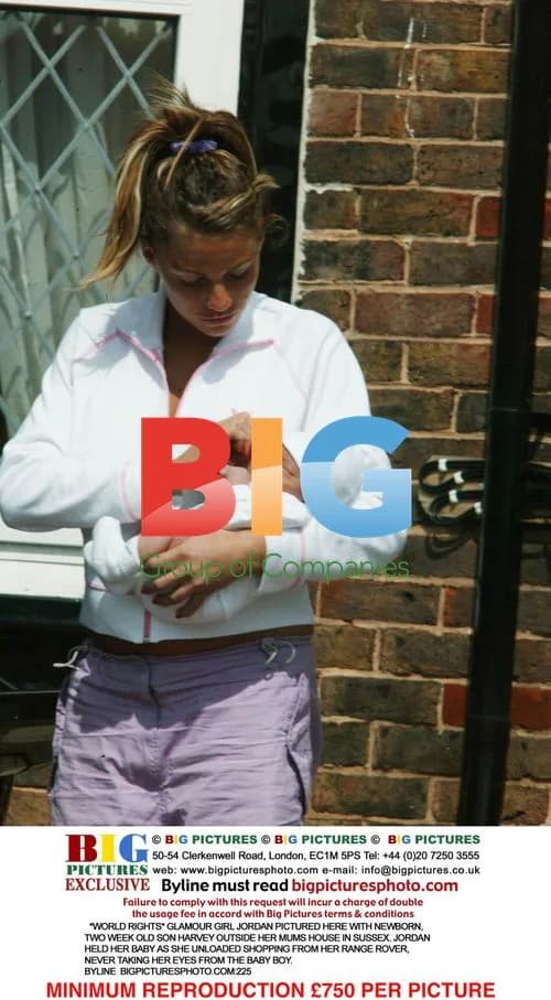 Jordan with newborn son Harvey