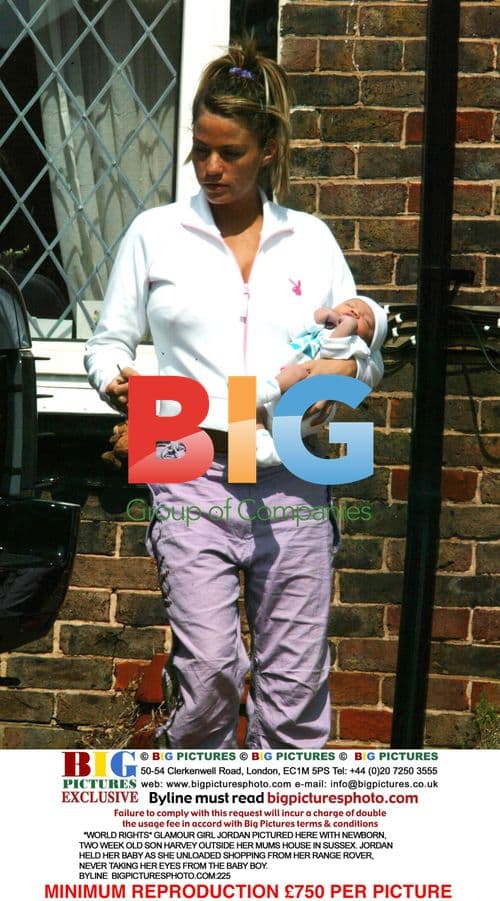 Jordan Out with Newborn Son