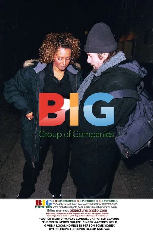 Mel B Donates to Homeless in London