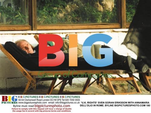 Sven Goran Eriksson and Annamaria Dell'Olio in Rome