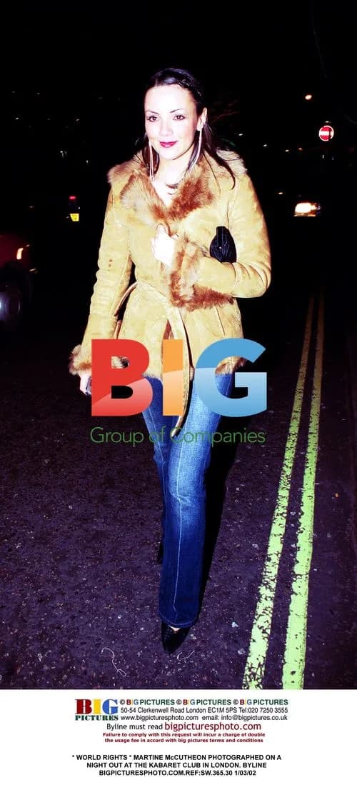 Martine McCutcheon photographed at Kabaret Club