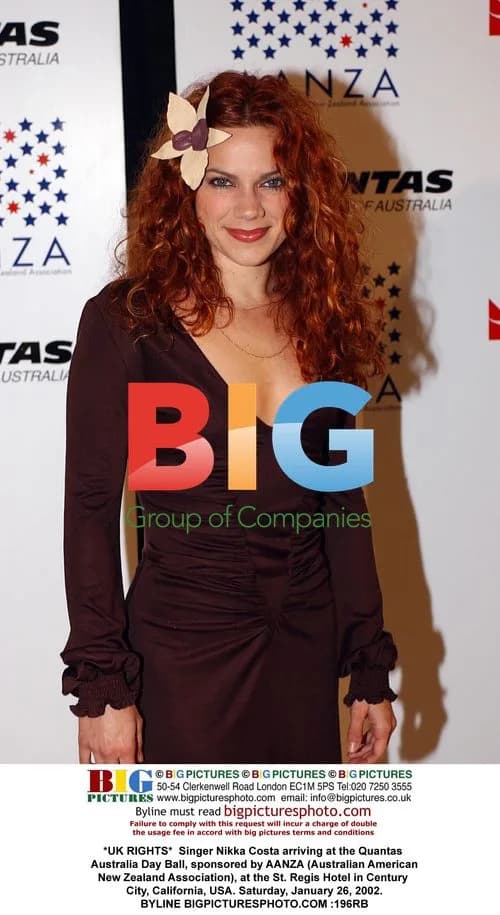Singer Nikka Costa at Quantas Australia Day Ball