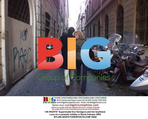 Supermodel Eva Herzigova on Roman Holiday