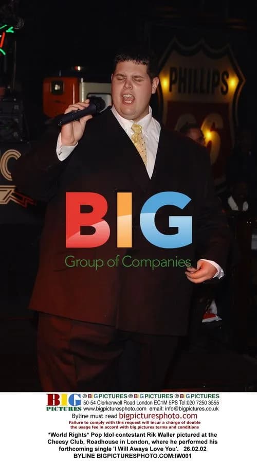 Pop Idol's Rik Waller at Cheesy Club in London