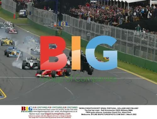 Ralf Schumacher Airborne Crash at 2002 Australian GP