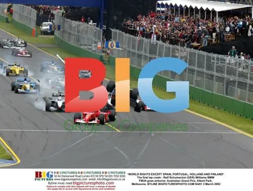 Ralf Schumacher Airborne Crash at Australian GP
