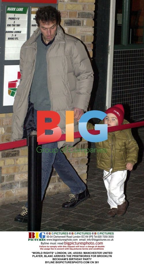 MANCHESTER UNITED Player BLANC at BROOKLYN BECKHAM's Party