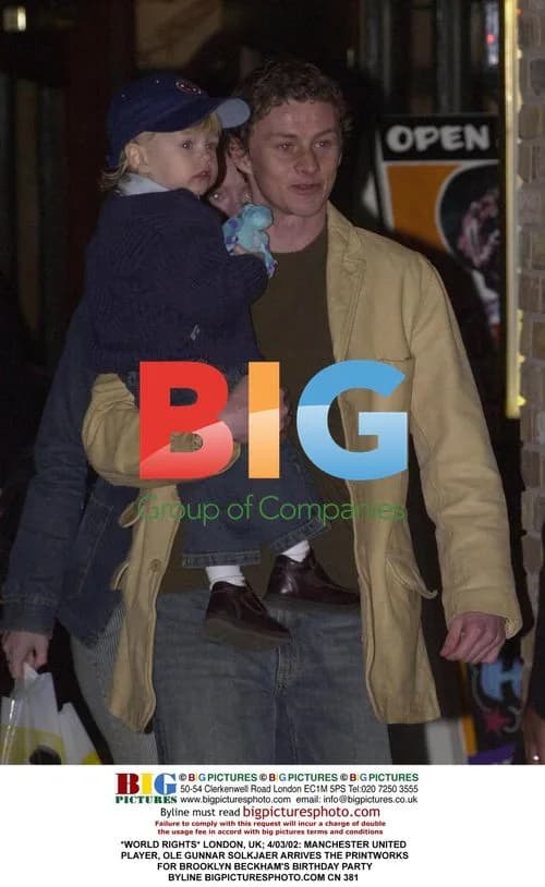 Ole Gunnar Solskjaer at Brooklyn Beckham's Birthday