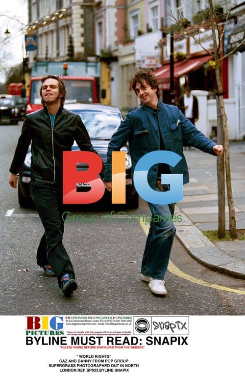 Supergrass Pop Band Members in North London