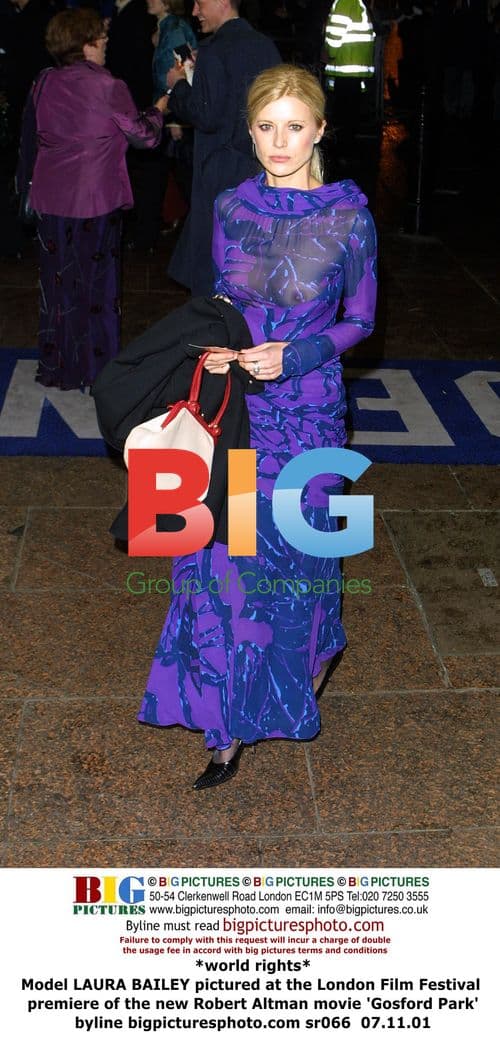 Laura Bailey at 'Gosford Park' Premiere