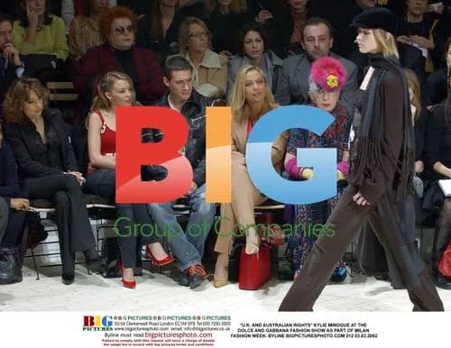 Kylie Minogue at Dolce and Gabbana Fashion Show
