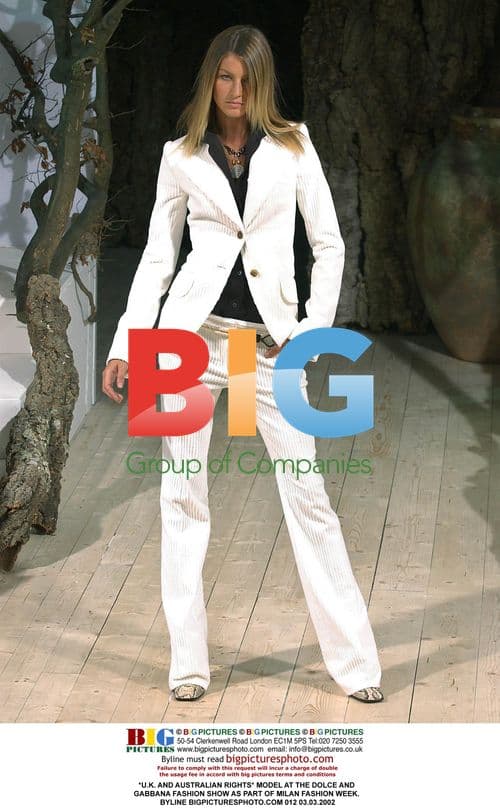 Model at Dolce and Gabbana Fashion Show