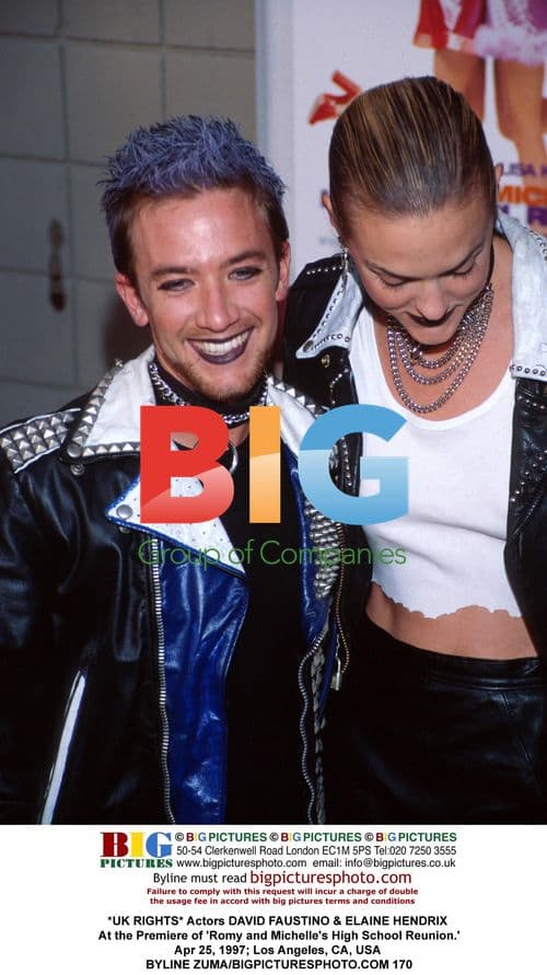 David Faustino & Elaine Hendrix at 'Romy and Michelle' Premiere