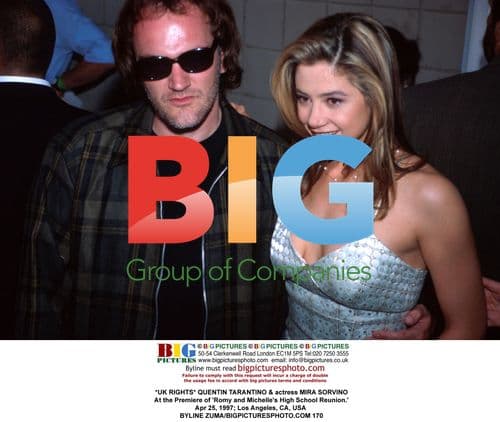 Quentin Tarantino & Mira Sorvino at 'Romy and Michelle' Premiere