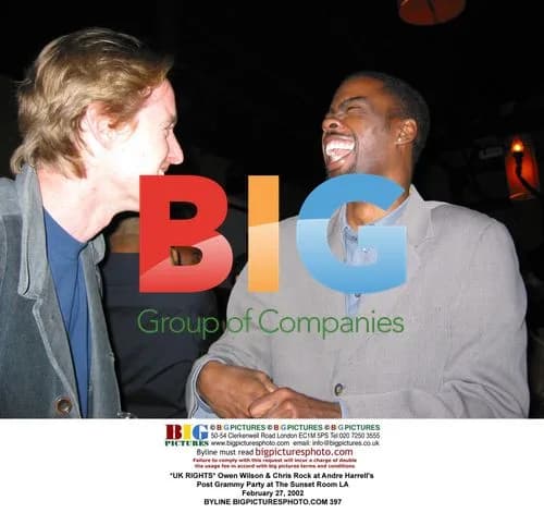 Owen Wilson & Chris Rock at Andre Harrell's Post Grammy Party