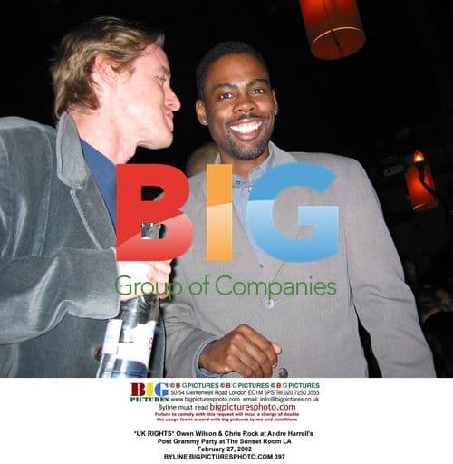 Owen Wilson & Chris Rock at Andre Harrell's Post Grammy Party