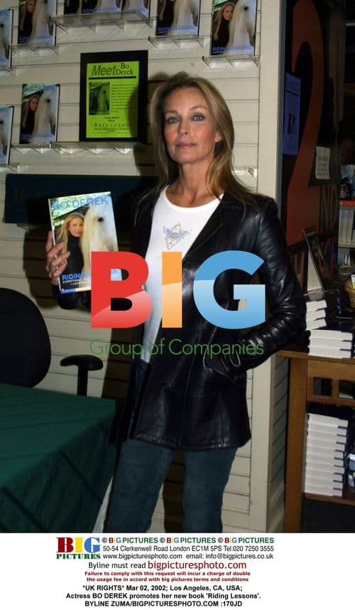 BO DEREK promotes 'Riding Lessons' book