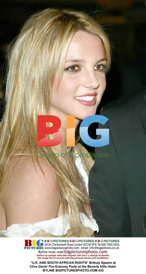 Britney Spears at Clive Davis' Pre-Grammy Party