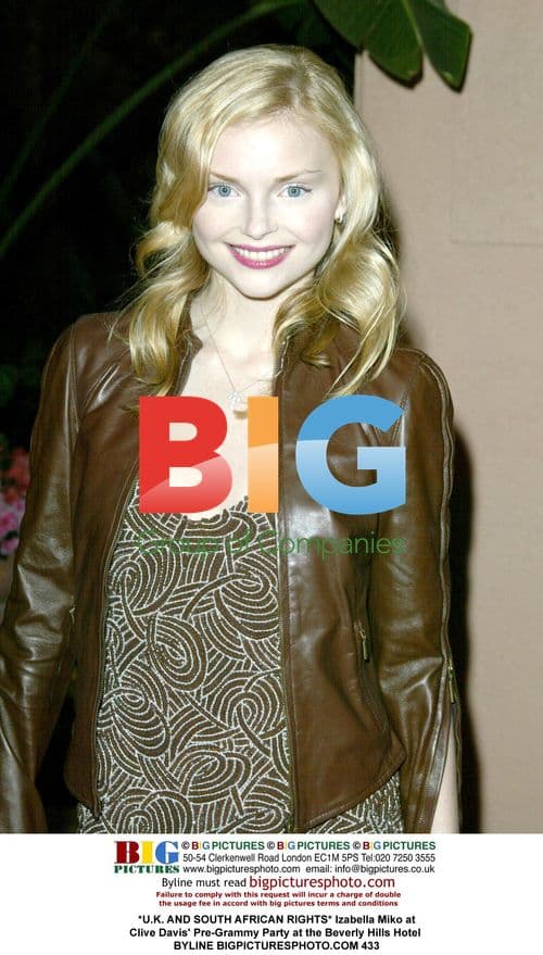 Izabella Miko at Clive Davis' Pre-Grammy Party