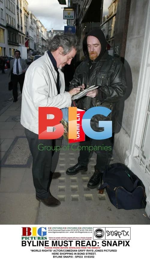 Griff Rhys Jones shopping on Bond Street