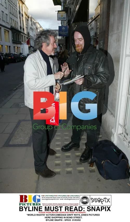 Griff Rhys Jones Shopping in Bond Street