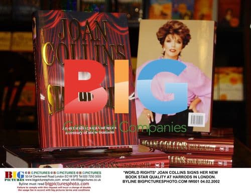 Joan Collins Signing New Book at Harrods