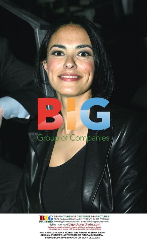 Armani Fashion Show in Milan with Maria Grazia Cucinotta