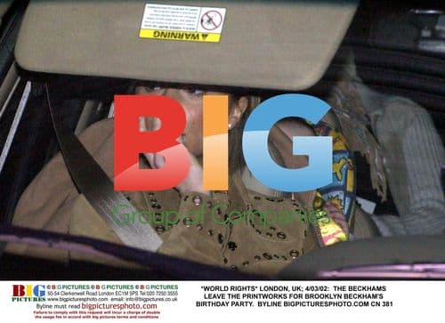 Beckhams Leave Printworks for Brooklyn's Birthday